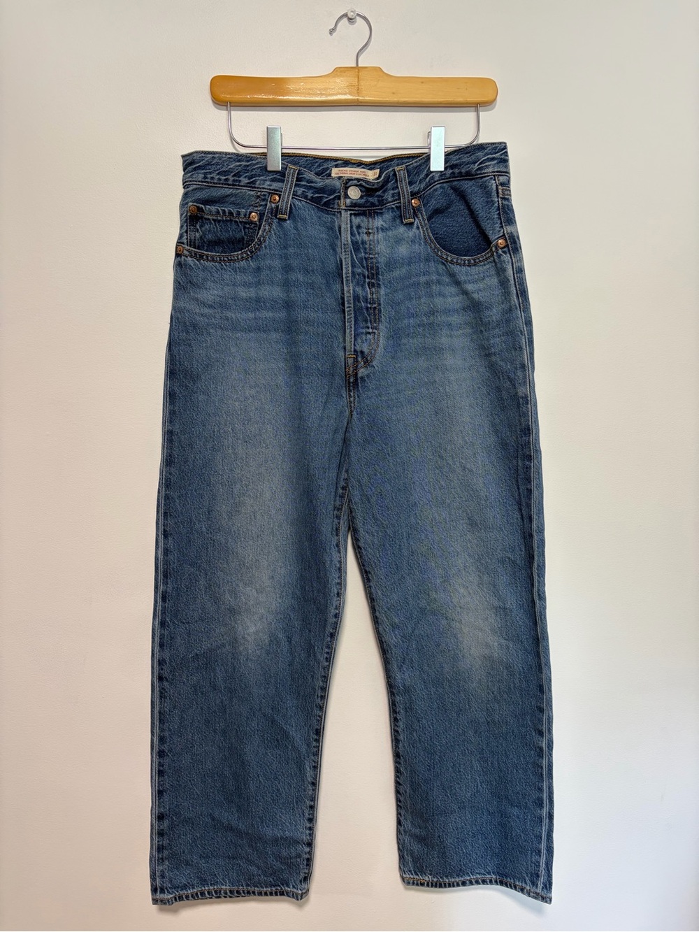 LEVI’S Ribcage Straight Ankle Jeans Women’s Size 31 - Picture 2 of 8